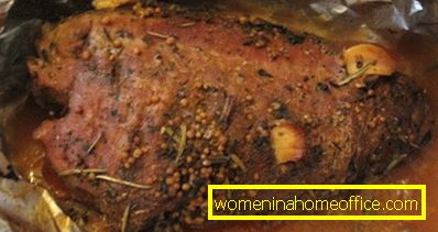 Hovädzie bravčové mäso vo fólii v rúre: recept s fotografiami