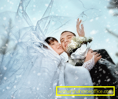 Fotoalbum: svadba v zime, nevesta so závojom
