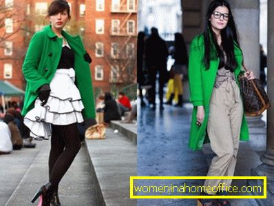 Zelená kabát: čo nosiť?